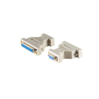 SUB-D adapter 9pol Sub D-jack/25pol Sub-D-jack