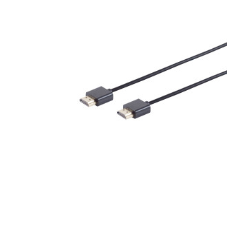 HDMI Cable, 4K, gold pl., slim 2m