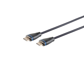 High speed HDMI cable, 4K, Eco, black/blue, 5m