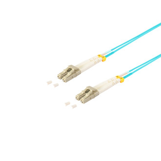 Duplex Patchcable LC LC 50 125µ OM3 aqua 2.0m