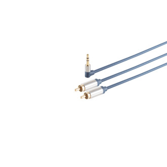 Home-Cinema 3,5mm plug 90° - 2x RCA plug 3,0m