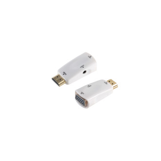 HDMI-A adapter, VGA jack, 1080p, white