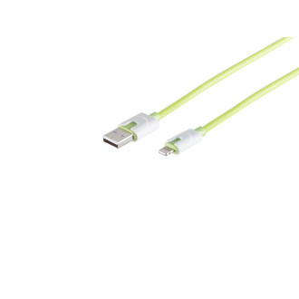 8-Pin, charging cable, green, 2m