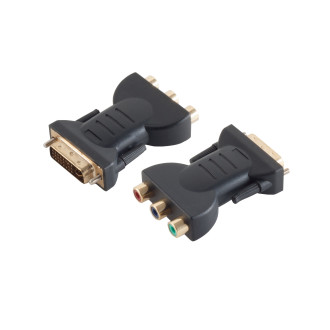 DVI-I adapter, 3x RCA jack, YPbPr, analog