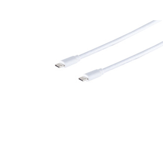 USB-C connecting cable, 3.1 Gen 2, white 1m
