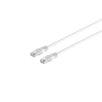 Patchkabel cat 6 S/FTP PIMF Halogenfree white 7,5m