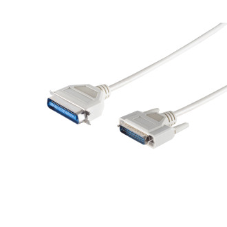 Printercable 25pin Sub D-PL/36pin Centronics PL 3m